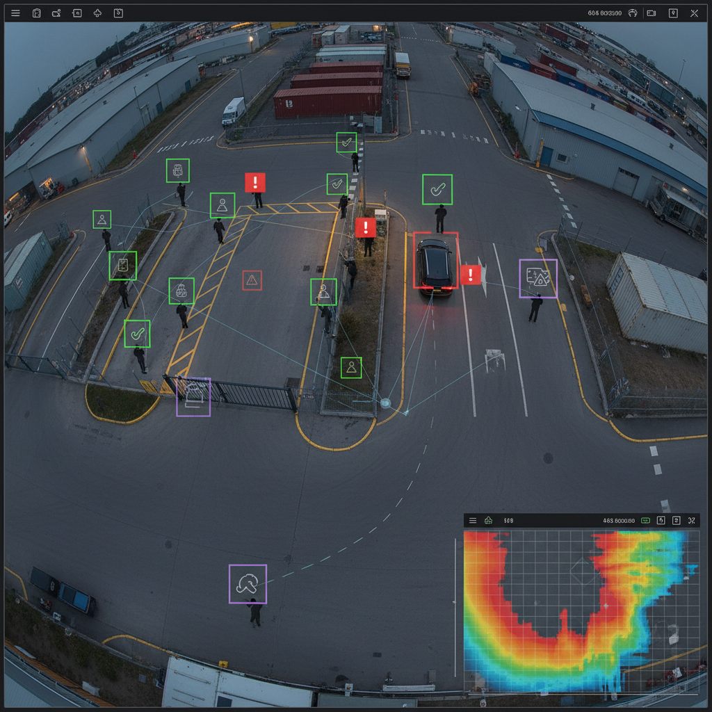 AI Bounding Box Heat Map Detection Square