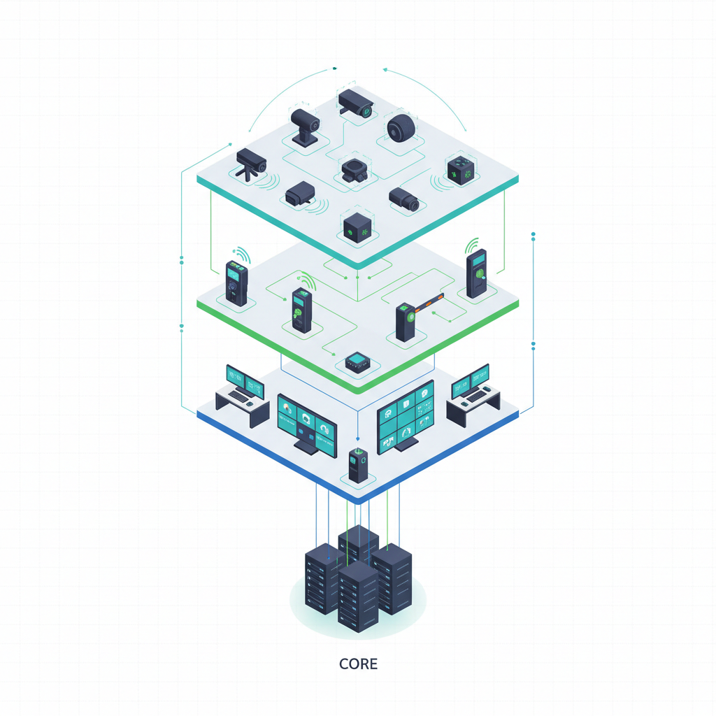 Exploded View Security Architecture White