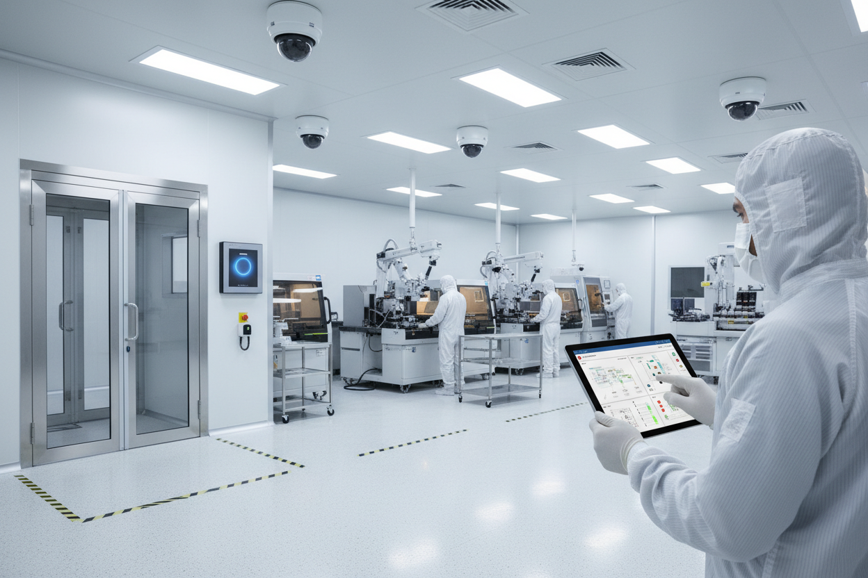 High-Tech Manufacturing Clean Room Security