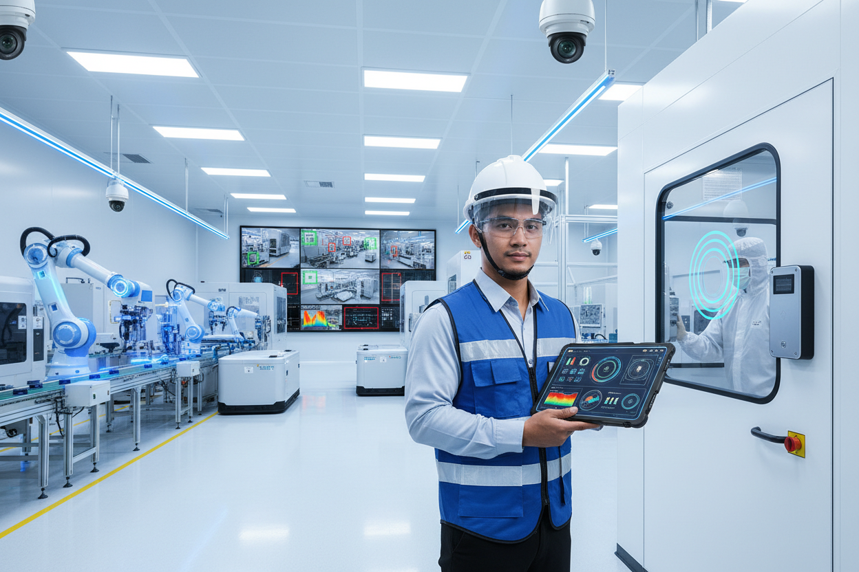 Industrial High-Tech Manufacturing Security Hero